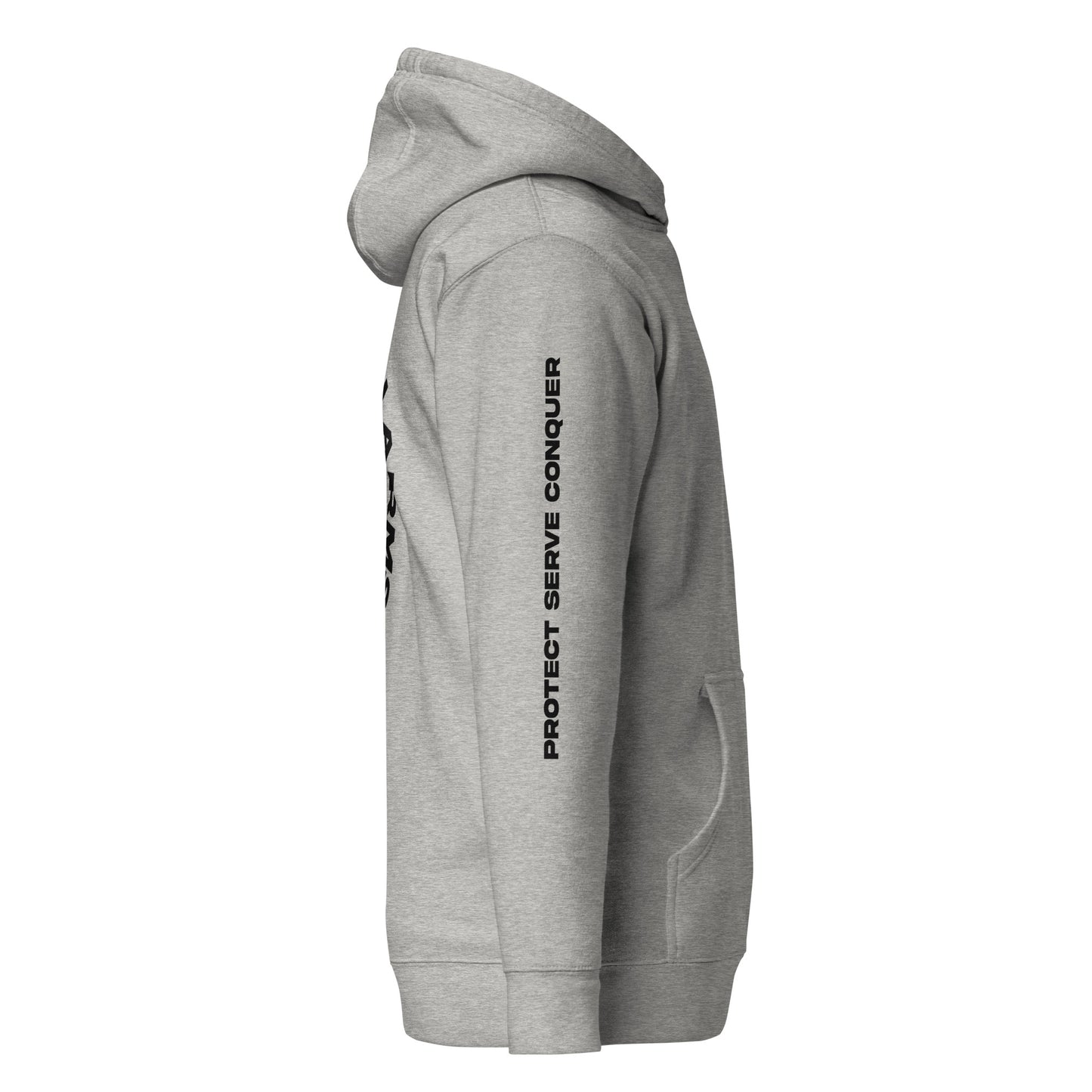 PROTECT, SERVE CONQUER UNISEX HOODIE (CH BL)