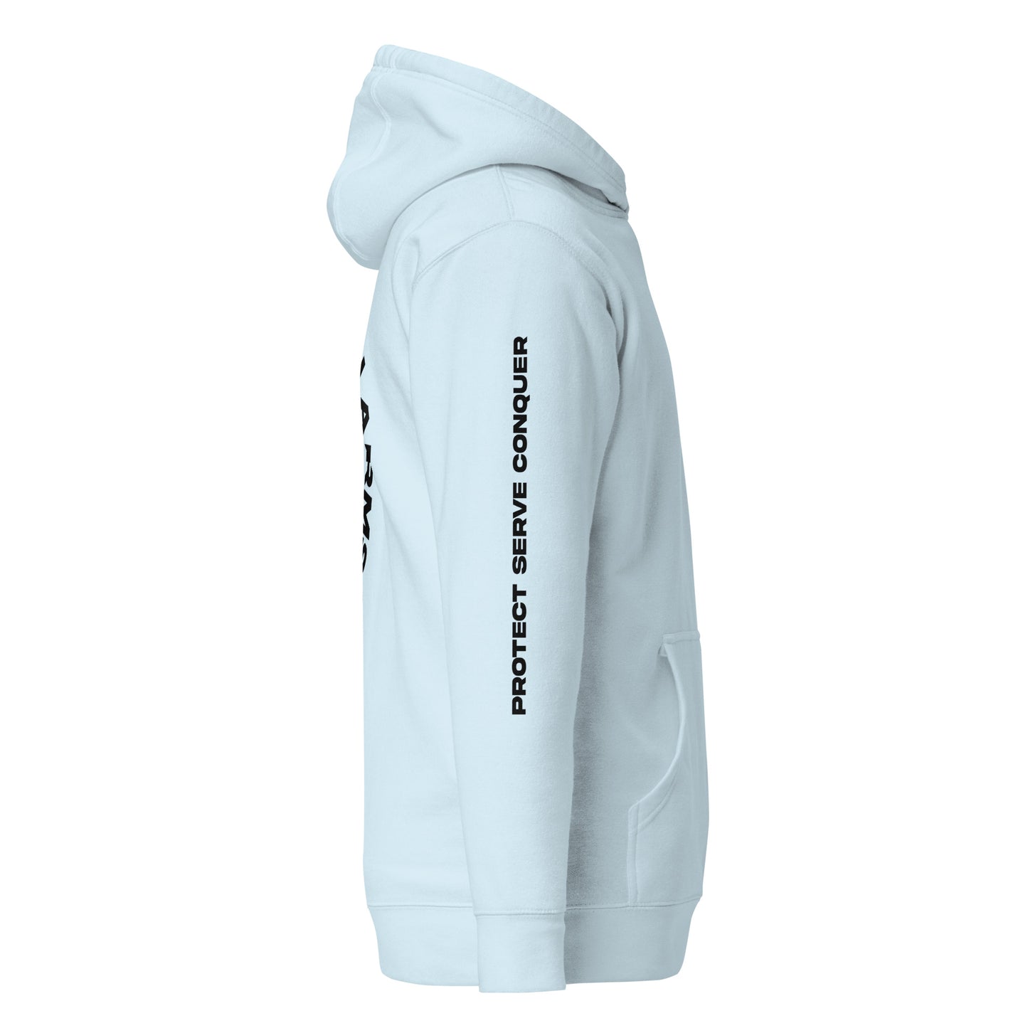 PROTECT, SERVE CONQUER UNISEX HOODIE (CH BL)