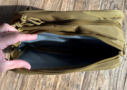 MORNING ROUTINE TOILETRIES BAG - KHAKI