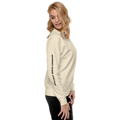 PROTECT, SERVE, CONQUER UNISEX SWEATSHIRT (CH BL)